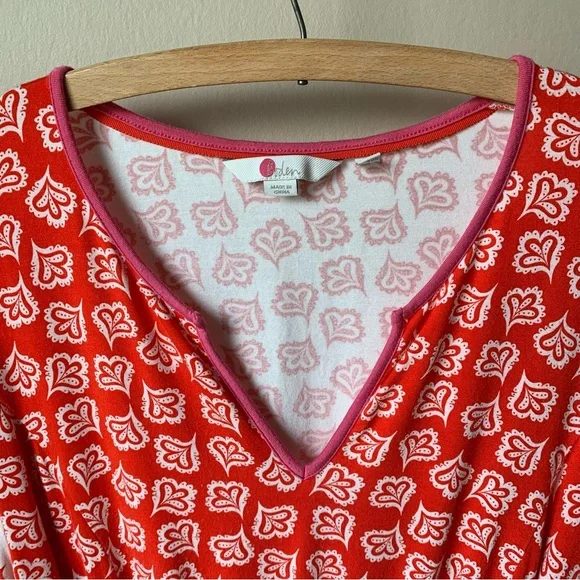 Boden Falling petals jersey midi dress - Picture 7 of 10